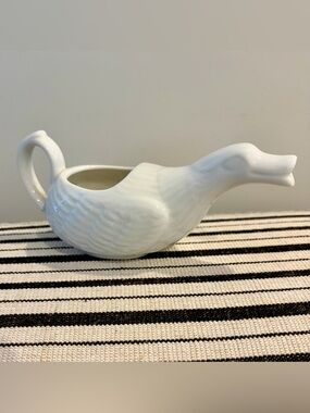 Vintage French duck milk creamer cream pitcher